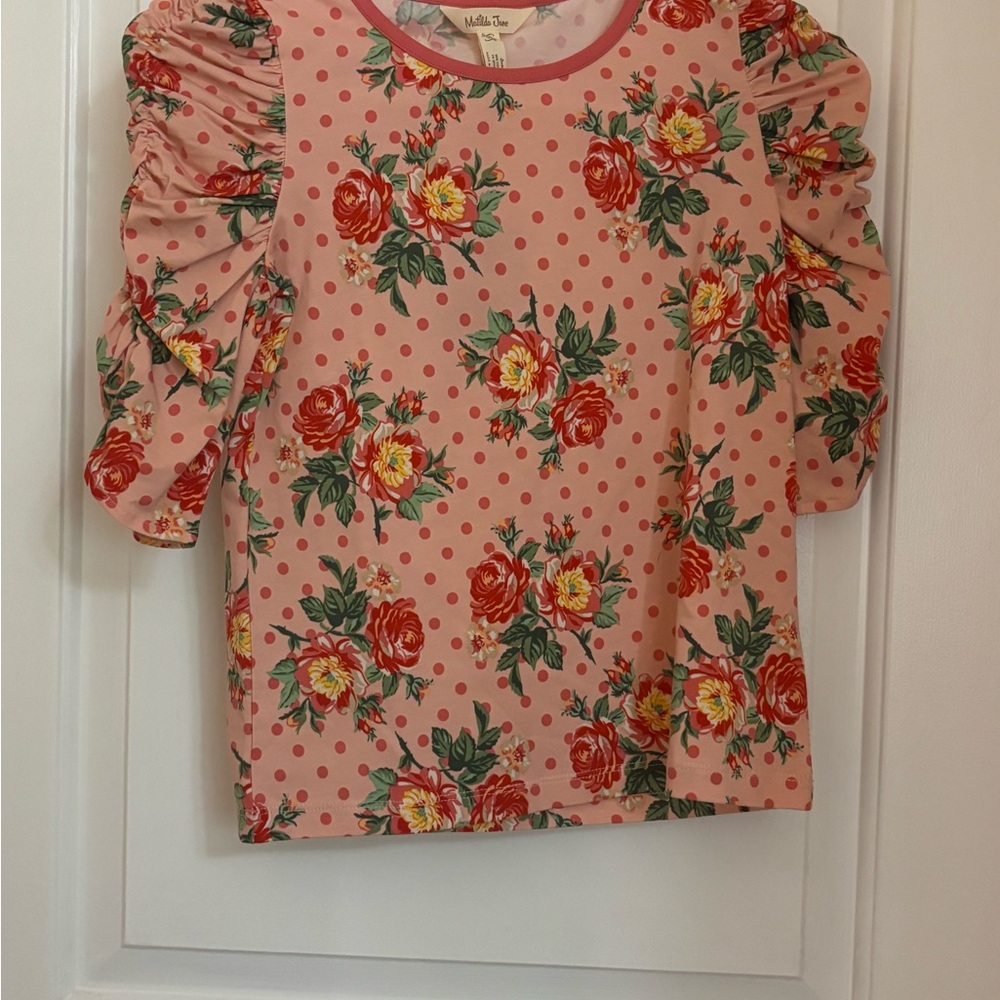 Matilda Jane Pink Floral Kids Blouse
